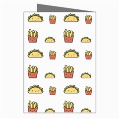 Fries Taco Pattern Fast Food Greeting Card from ArtsNow.com Right