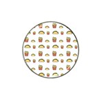 Fries Taco Pattern Fast Food Hat Clip Ball Marker (4 pack)
