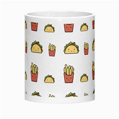 Fries Taco Pattern Fast Food Morph Mug from ArtsNow.com Center