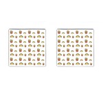 Fries Taco Pattern Fast Food Cufflinks (Square)