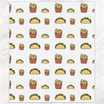 Fries Taco Pattern Fast Food Canvas 8  x 10 