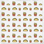 Fries Taco Pattern Fast Food Canvas 12  x 12 