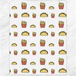 Fries Taco Pattern Fast Food Canvas 12  x 16 