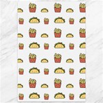 Fries Taco Pattern Fast Food Canvas 12  x 18 