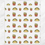 Fries Taco Pattern Fast Food Canvas 16  x 20 