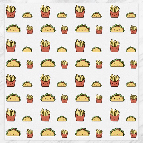 Fries Taco Pattern Fast Food Canvas 20  x 20  from ArtsNow.com 19 x19.27  Canvas - 1