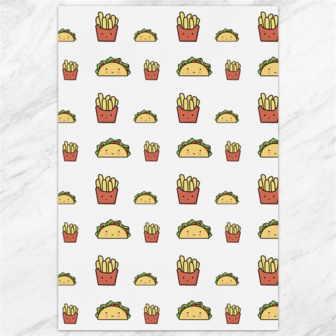 Fries Taco Pattern Fast Food Canvas 20  x 30  from ArtsNow.com 19.62 x28.9  Canvas - 1