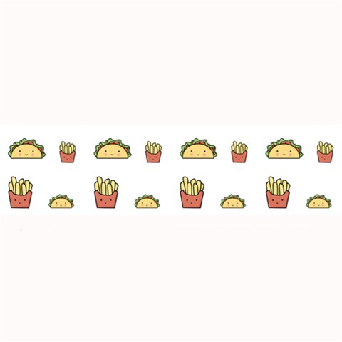 Fries Taco Pattern Fast Food Large Bar Mat from ArtsNow.com 32 x8.5  Bar Mat
