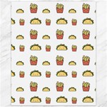 Fries Taco Pattern Fast Food Canvas 11  x 14 