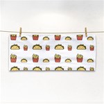 Fries Taco Pattern Fast Food Hand Towel