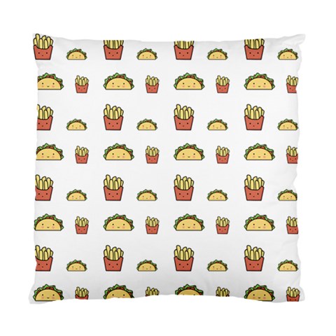 Fries Taco Pattern Fast Food Standard Cushion Case (Two Sides) from ArtsNow.com Front