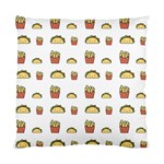 Fries Taco Pattern Fast Food Standard Cushion Case (Two Sides)
