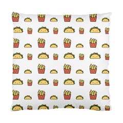 Fries Taco Pattern Fast Food Standard Cushion Case (Two Sides) from ArtsNow.com Back
