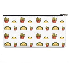 Fries Taco Pattern Fast Food Pencil Case from ArtsNow.com Back