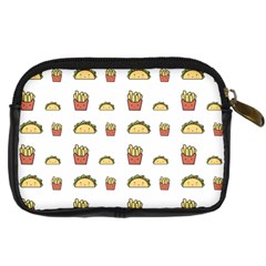Fries Taco Pattern Fast Food Digital Camera Leather Case from ArtsNow.com Back