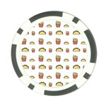 Fries Taco Pattern Fast Food Poker Chip Card Guard (10 pack)