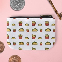 Fries Taco Pattern Fast Food Mini Coin Purse from ArtsNow.com Back