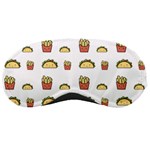 Fries Taco Pattern Fast Food Sleep Mask