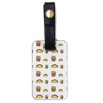 Fries Taco Pattern Fast Food Luggage Tag (one side)
