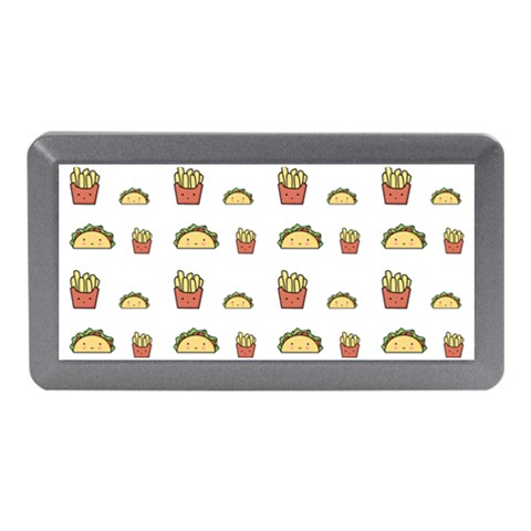 Fries Taco Pattern Fast Food Memory Card Reader (Mini) from ArtsNow.com Front
