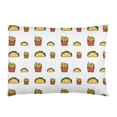 Fries Taco Pattern Fast Food Pillow Case (Two Sides) from ArtsNow.com Back