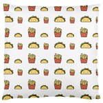 Fries Taco Pattern Fast Food Large Cushion Case (Two Sides)