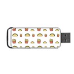 Fries Taco Pattern Fast Food Portable USB Flash (One Side)
