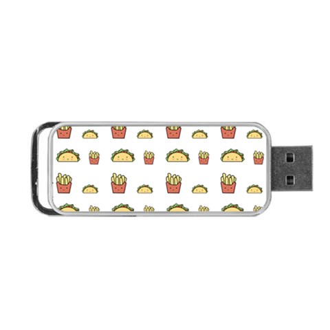 Fries Taco Pattern Fast Food Portable USB Flash (Two Sides) from ArtsNow.com Back
