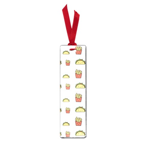 Fries Taco Pattern Fast Food Small Book Marks from ArtsNow.com Front