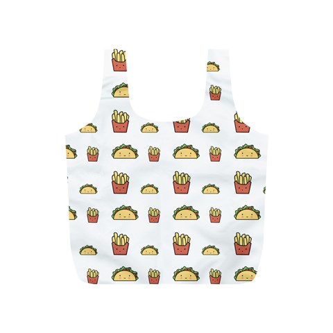 Fries Taco Pattern Fast Food Full Print Recycle Bag (S) from ArtsNow.com Back