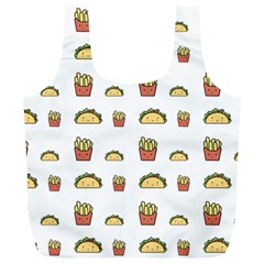 Fries Taco Pattern Fast Food Full Print Recycle Bag (XL) from ArtsNow.com Front