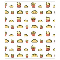Fries Taco Pattern Fast Food Drawstring Pouch (Small) from ArtsNow.com Front