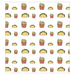 Fries Taco Pattern Fast Food Drawstring Pouch (Large) from ArtsNow.com Front