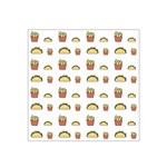 Fries Taco Pattern Fast Food Satin Bandana Scarf 22  x 22 