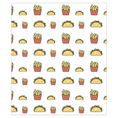 Fries Taco Pattern Fast Food Drawstring Pouch (XS) from ArtsNow.com Back
