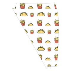 Fries Taco Pattern Fast Food Midi Wrap Pencil Skirt from ArtsNow.com Front Left