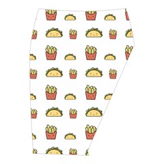 Fries Taco Pattern Fast Food Midi Wrap Pencil Skirt from ArtsNow.com  Front Right 