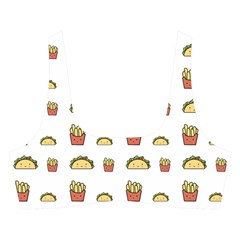 Fries Taco Pattern Fast Food Cross Back Hipster Bikini Set from ArtsNow.com Front