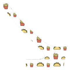 Fries Taco Pattern Fast Food Cross Back Hipster Bikini Set from ArtsNow.com Back Right