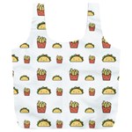 Fries Taco Pattern Fast Food Full Print Recycle Bag (XXXL)