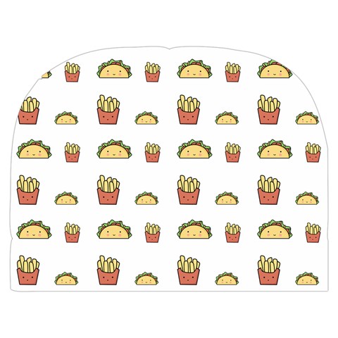 Fries Taco Pattern Fast Food Make Up Case (Medium) from ArtsNow.com Back