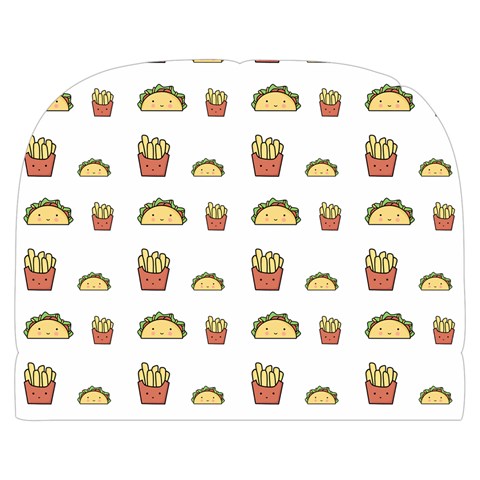 Fries Taco Pattern Fast Food Make Up Case (Large) from ArtsNow.com Front