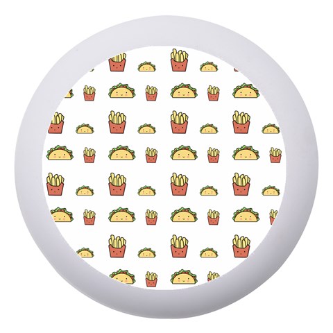 Fries Taco Pattern Fast Food Dento Box with Mirror from ArtsNow.com Front