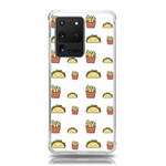 Fries Taco Pattern Fast Food Samsung Galaxy S20 Ultra 6.9 Inch TPU UV Case
