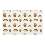 Fries Taco Pattern Fast Food Banner and Sign 5  x 3 