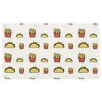 Fries Taco Pattern Fast Food Banner and Sign 7  x 4 