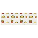 Fries Taco Pattern Fast Food Banner and Sign 9  x 3 