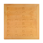Fries Taco Pattern Fast Food Wood Photo Frame Cube