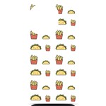 Fries Taco Pattern Fast Food iPhone 14 Pro Black UV Print Case