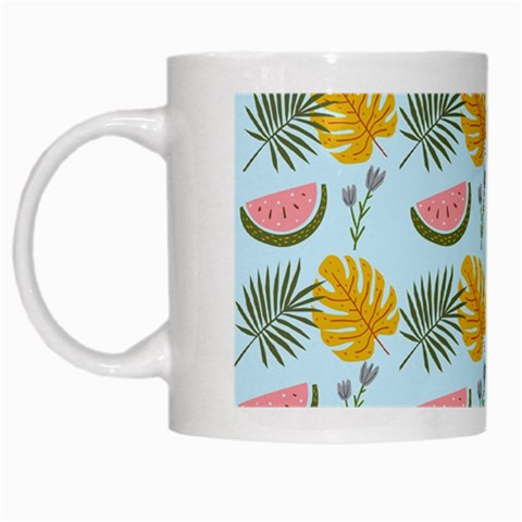 Summer Pattern Texture Vibes White Mug from ArtsNow.com Left